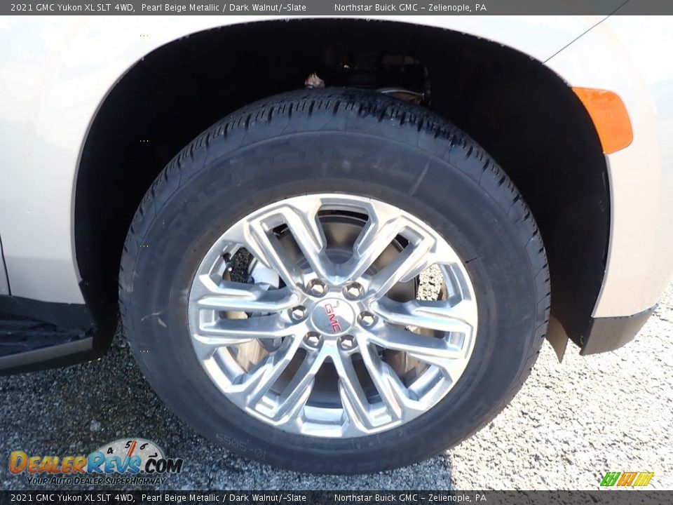 2021 GMC Yukon XL SLT 4WD Pearl Beige Metallic / Dark Walnut/­Slate Photo #10