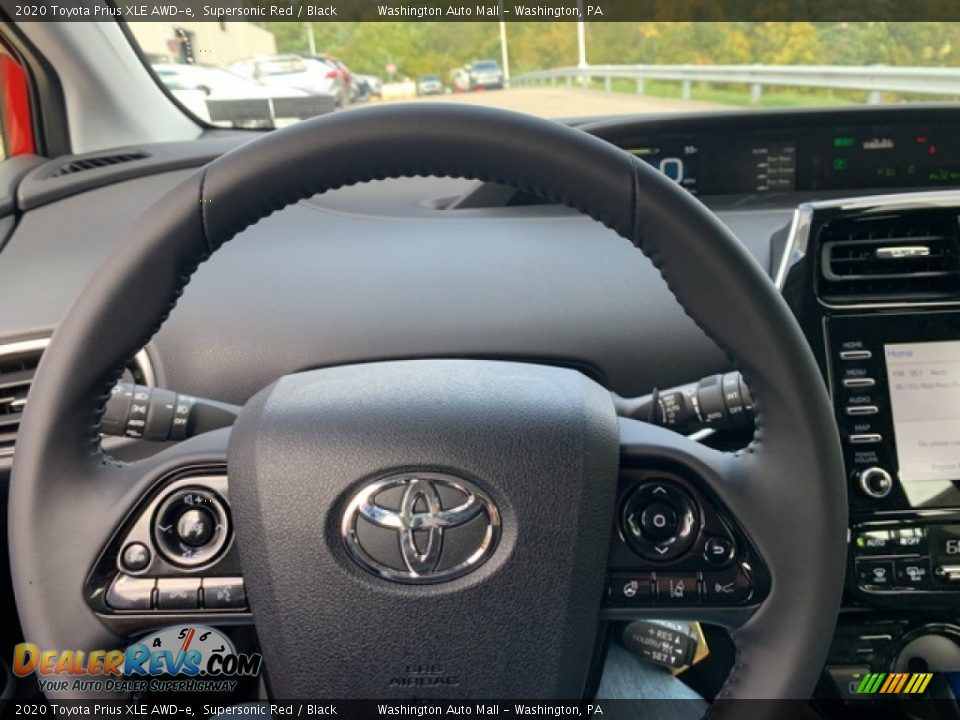 2020 Toyota Prius XLE AWD-e Supersonic Red / Black Photo #8