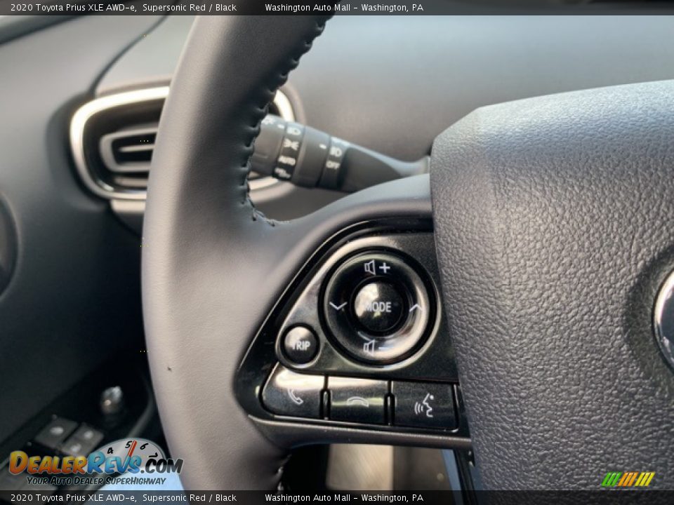 2020 Toyota Prius XLE AWD-e Supersonic Red / Black Photo #9
