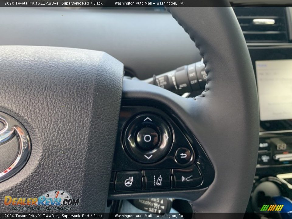 2020 Toyota Prius XLE AWD-e Supersonic Red / Black Photo #10