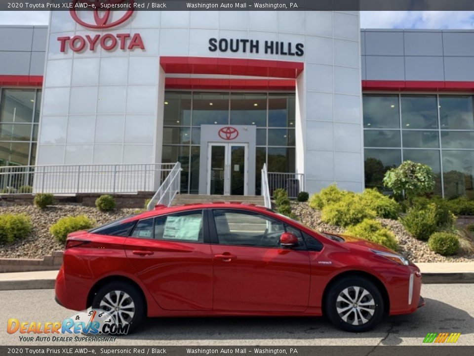 2020 Toyota Prius XLE AWD-e Supersonic Red / Black Photo #30