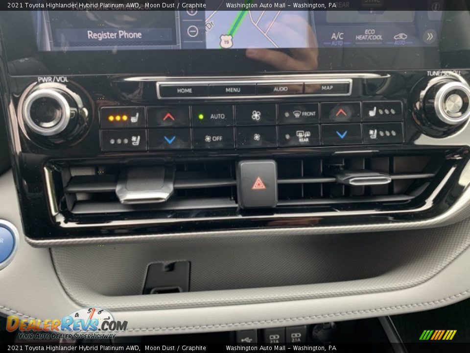 Controls of 2021 Toyota Highlander Hybrid Platinum AWD Photo #15