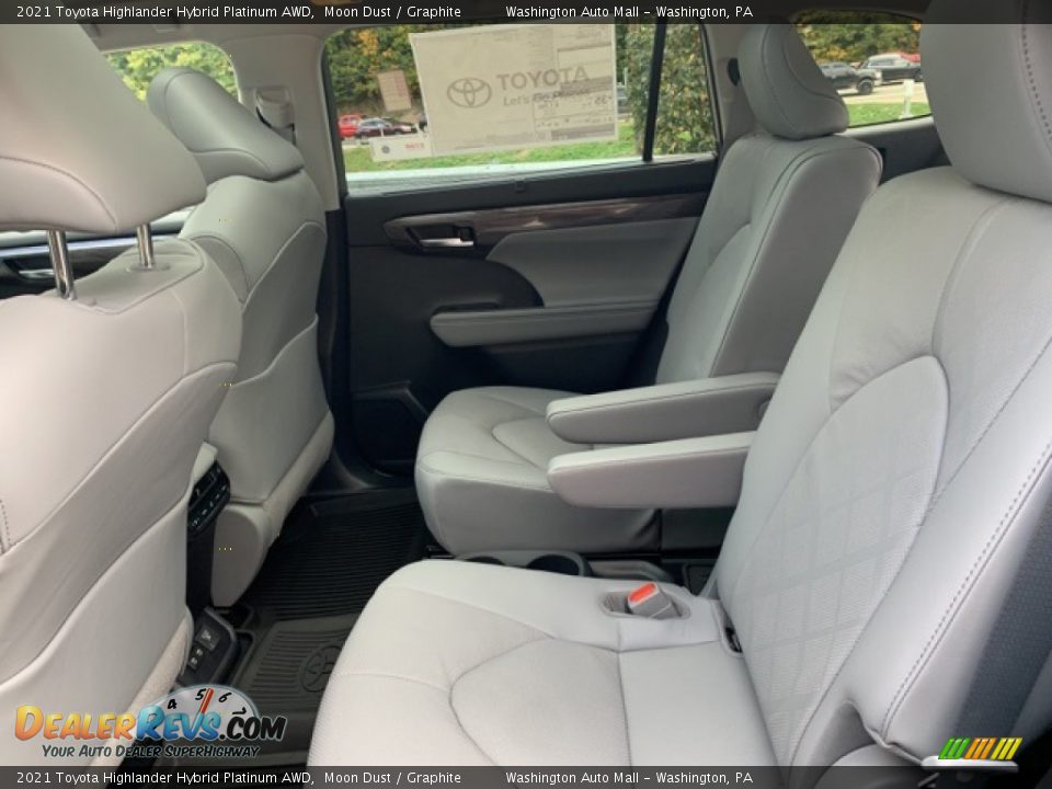 Rear Seat of 2021 Toyota Highlander Hybrid Platinum AWD Photo #24