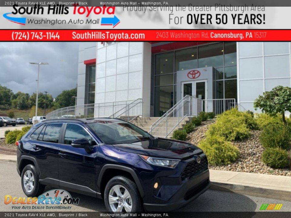 2021 Toyota RAV4 XLE AWD Blueprint / Black Photo #1