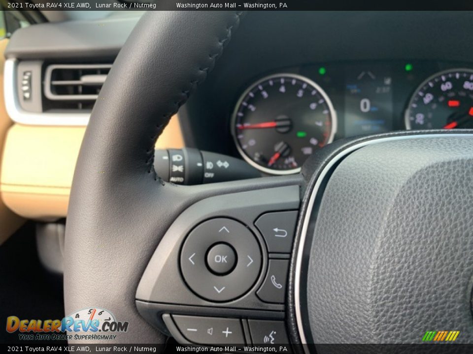 2021 Toyota RAV4 XLE AWD Steering Wheel Photo #9