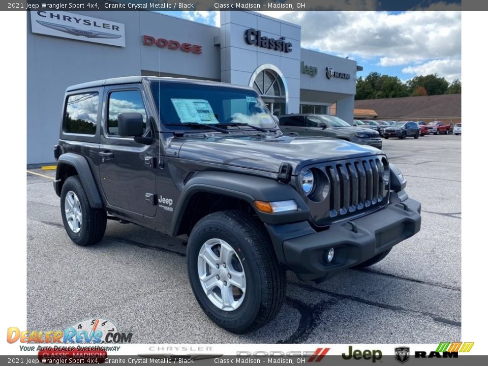 2021 Jeep Wrangler Sport 4x4 Granite Crystal Metallic / Black Photo #1