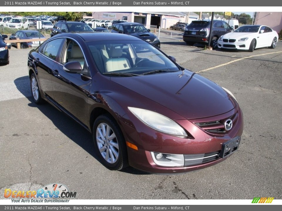 2011 Mazda MAZDA6 i Touring Sedan Black Cherry Metallic / Beige Photo #3