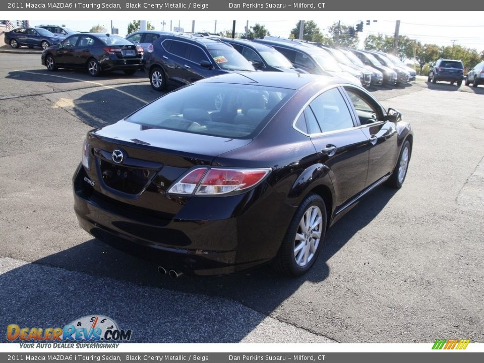 2011 Mazda MAZDA6 i Touring Sedan Black Cherry Metallic / Beige Photo #5