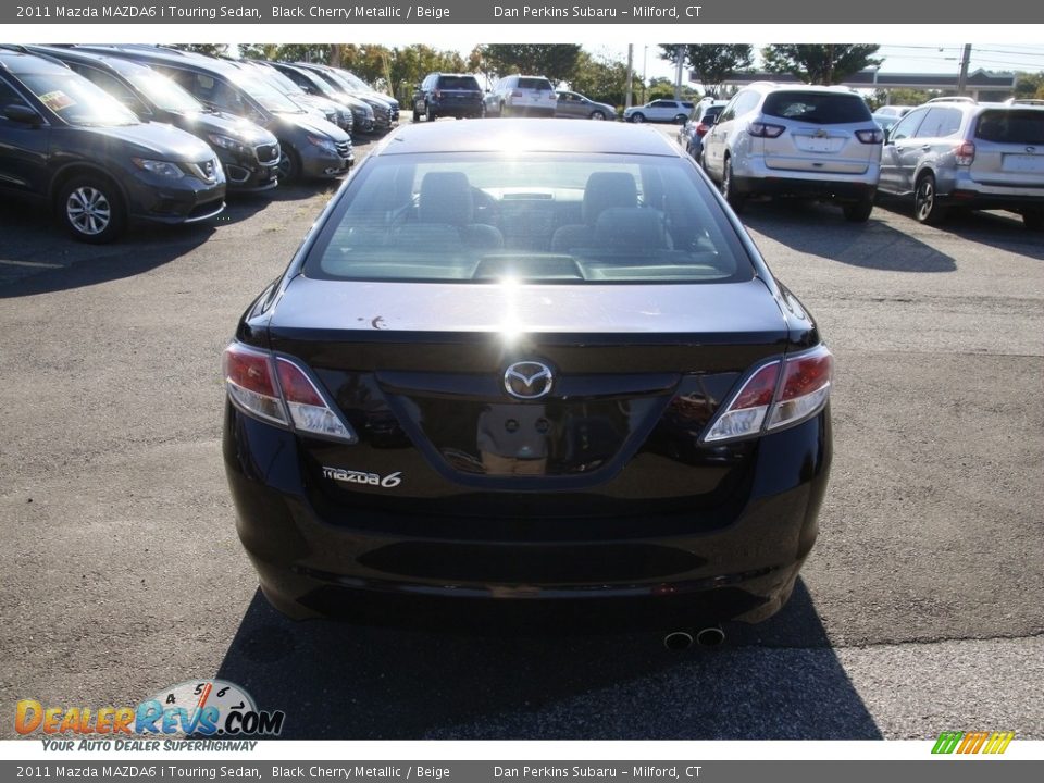 2011 Mazda MAZDA6 i Touring Sedan Black Cherry Metallic / Beige Photo #6