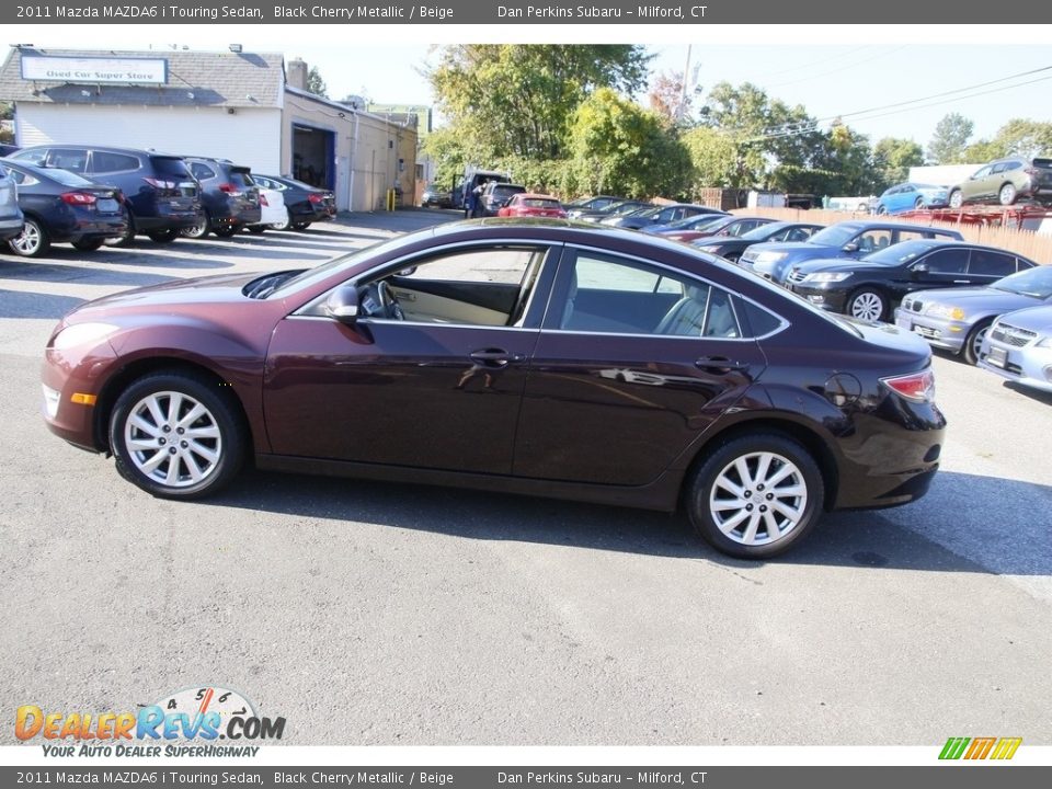 2011 Mazda MAZDA6 i Touring Sedan Black Cherry Metallic / Beige Photo #8