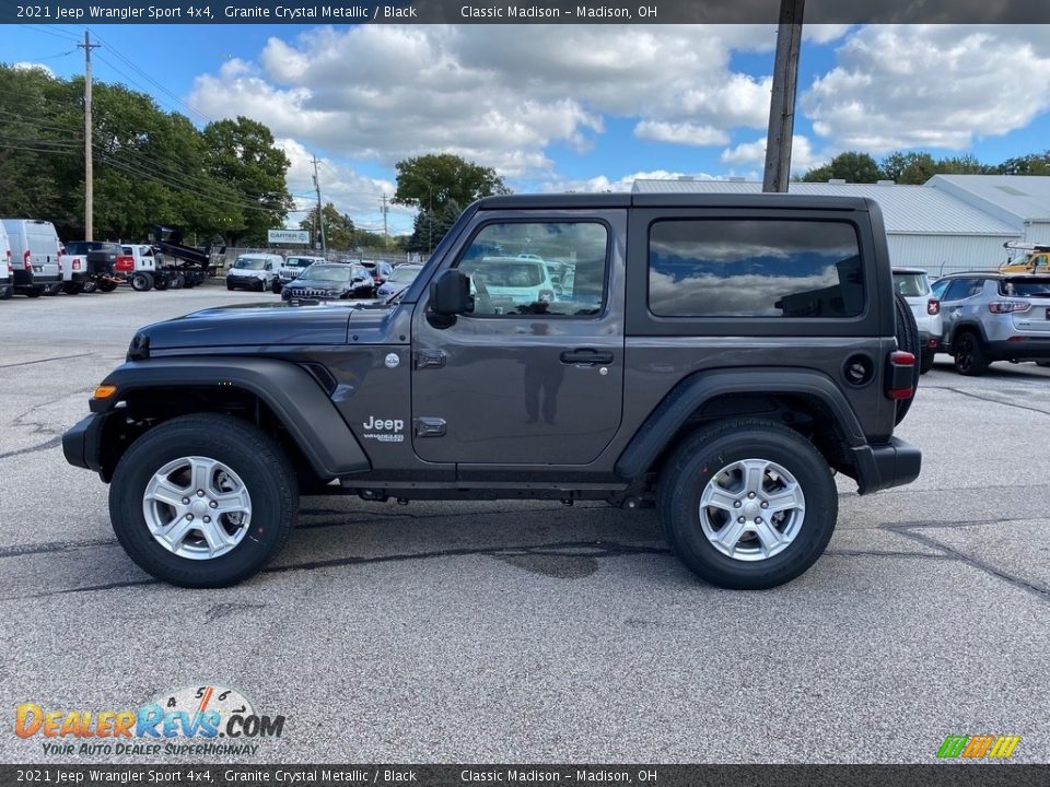 2021 Jeep Wrangler Sport 4x4 Granite Crystal Metallic / Black Photo #8