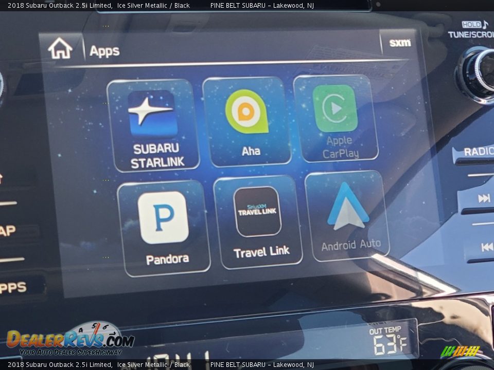 2018 Subaru Outback 2.5i Limited Ice Silver Metallic / Black Photo #9