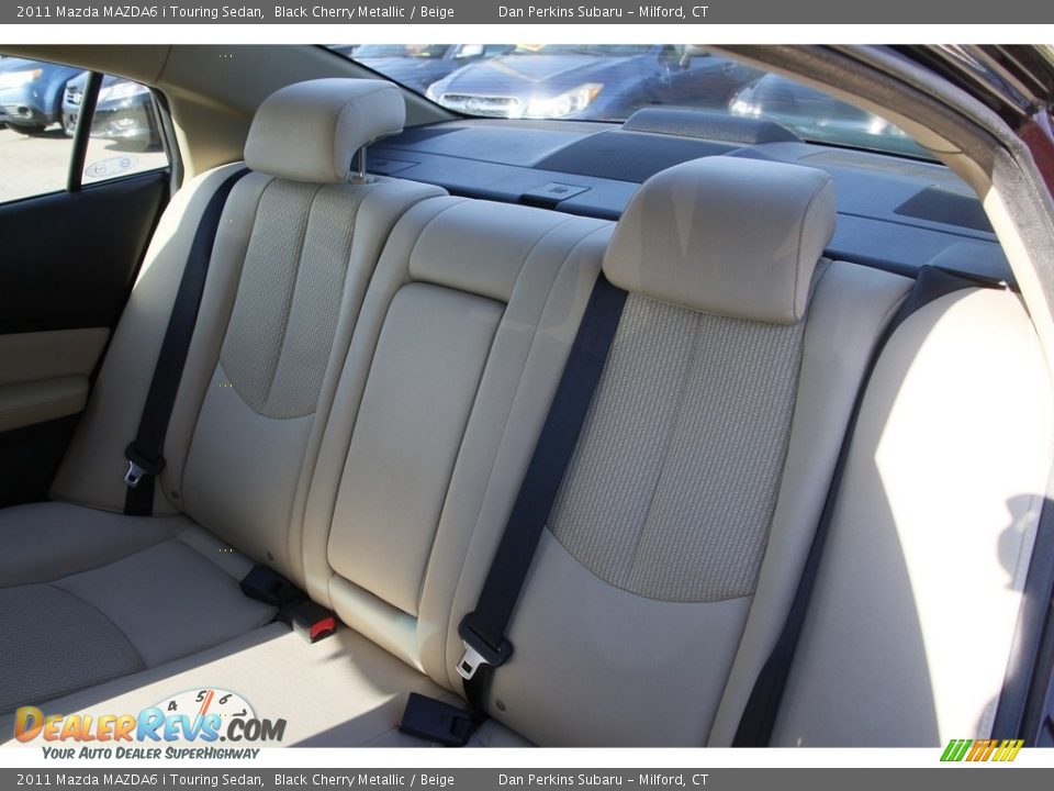 2011 Mazda MAZDA6 i Touring Sedan Black Cherry Metallic / Beige Photo #12