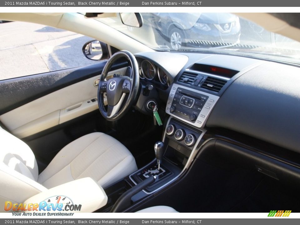 2011 Mazda MAZDA6 i Touring Sedan Black Cherry Metallic / Beige Photo #15