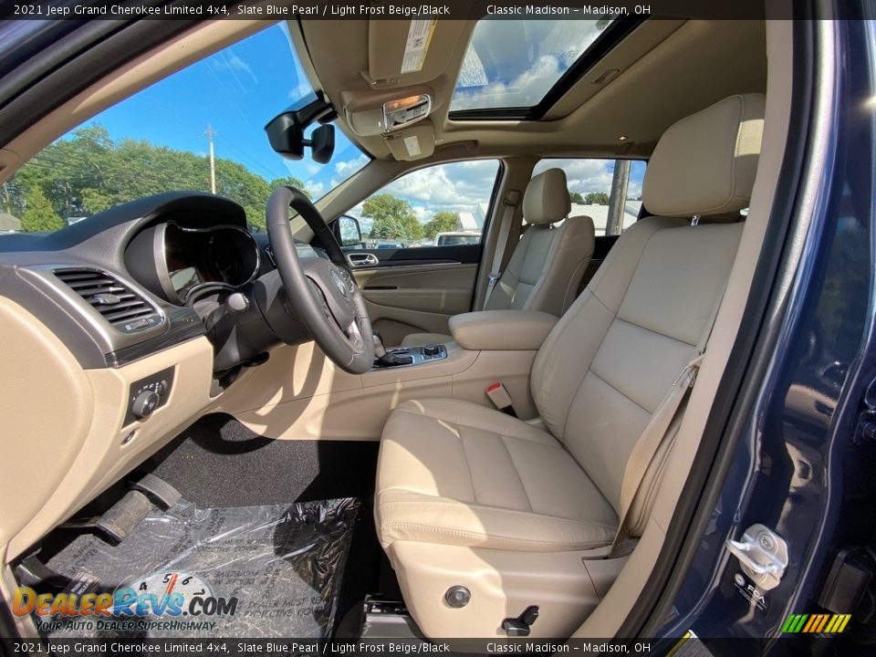 2021 Jeep Grand Cherokee Limited 4x4 Slate Blue Pearl / Light Frost Beige/Black Photo #2