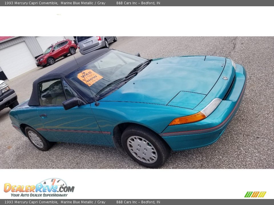 Marine Blue Metallic 1993 Mercury Capri Convertible Photo #2