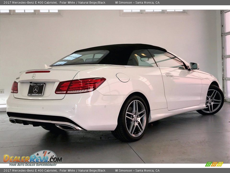 2017 Mercedes-Benz E 400 Cabriolet Polar White / Natural Beige/Black Photo #16