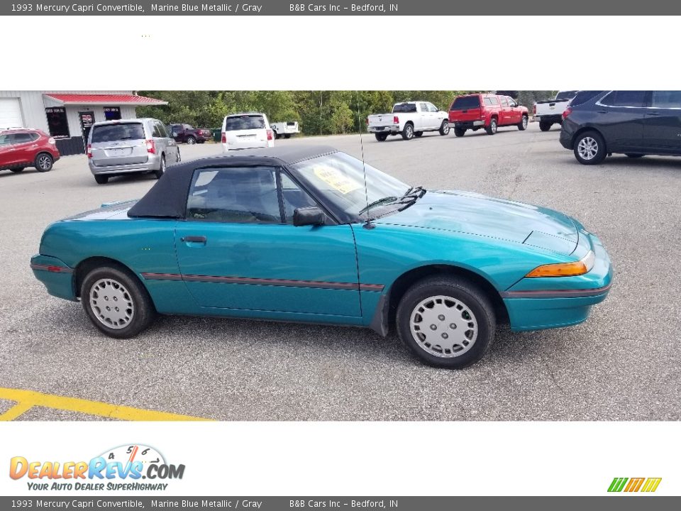 Marine Blue Metallic 1993 Mercury Capri Convertible Photo #3