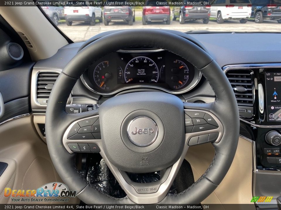 2021 Jeep Grand Cherokee Limited 4x4 Slate Blue Pearl / Light Frost Beige/Black Photo #5