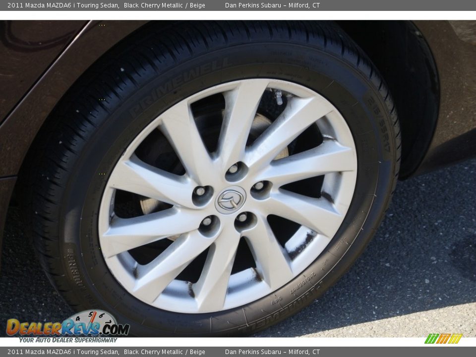 2011 Mazda MAZDA6 i Touring Sedan Black Cherry Metallic / Beige Photo #19