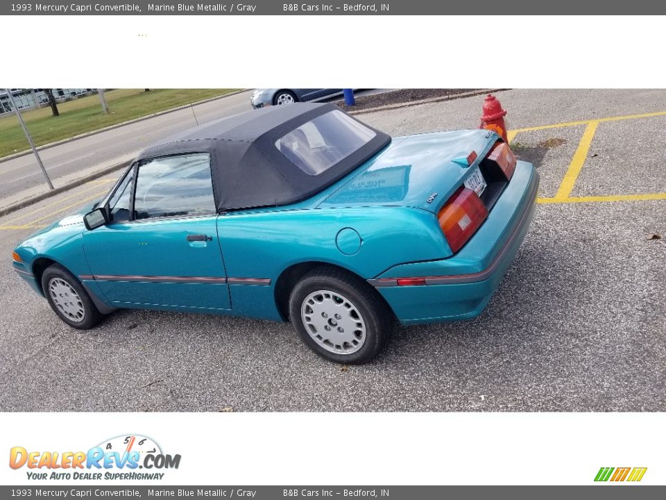 1993 Mercury Capri Convertible Marine Blue Metallic / Gray Photo #4