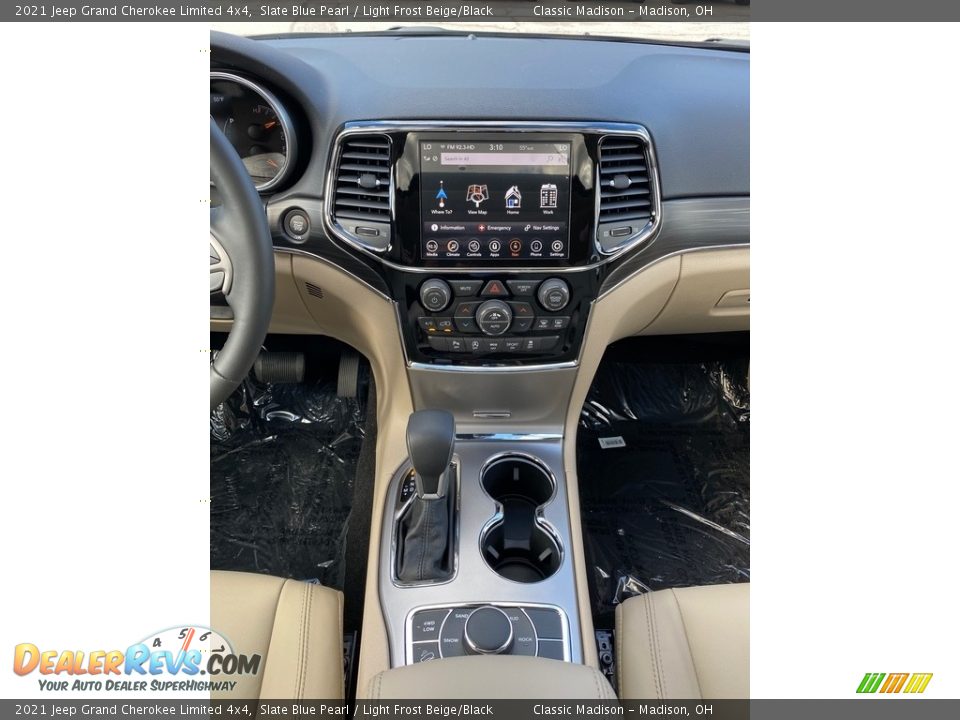 2021 Jeep Grand Cherokee Limited 4x4 Slate Blue Pearl / Light Frost Beige/Black Photo #6