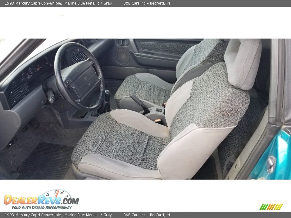 Gray Interior - 1993 Mercury Capri Convertible Photo #5
