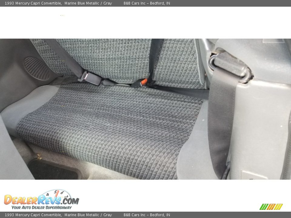 1993 Mercury Capri Convertible Marine Blue Metallic / Gray Photo #6