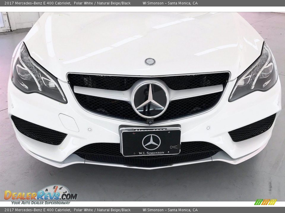 2017 Mercedes-Benz E 400 Cabriolet Polar White / Natural Beige/Black Photo #33