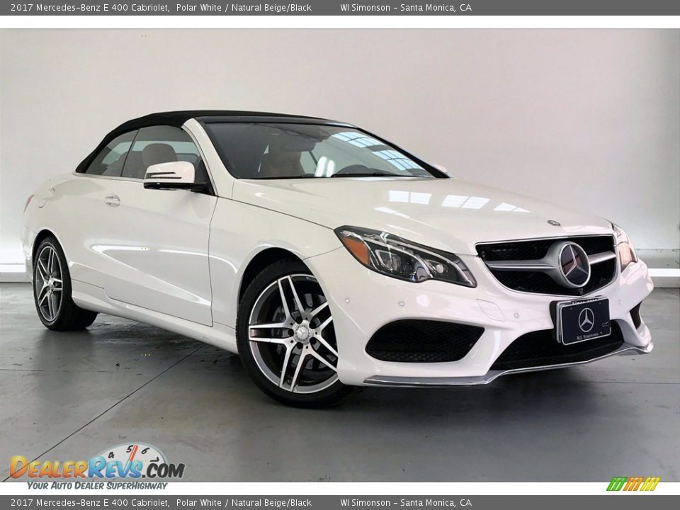 2017 Mercedes-Benz E 400 Cabriolet Polar White / Natural Beige/Black Photo #34