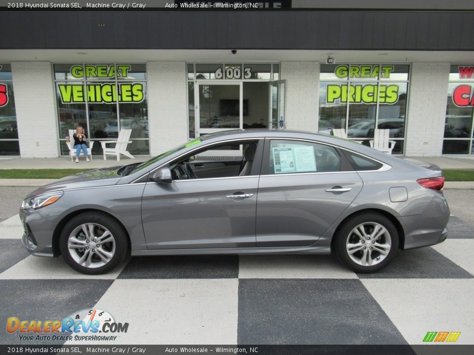 2018 Hyundai Sonata SEL Machine Gray / Gray Photo #1