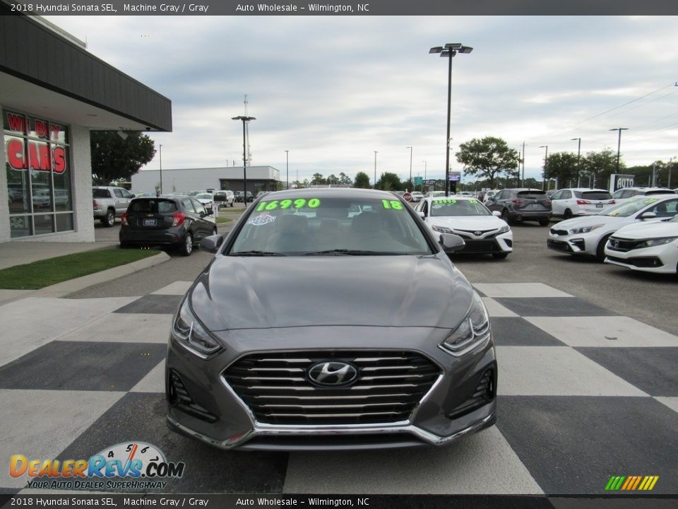 2018 Hyundai Sonata SEL Machine Gray / Gray Photo #2