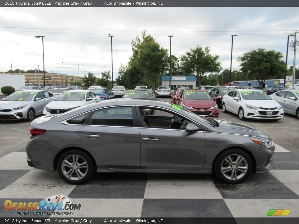 2018 Hyundai Sonata SEL Machine Gray / Gray Photo #3