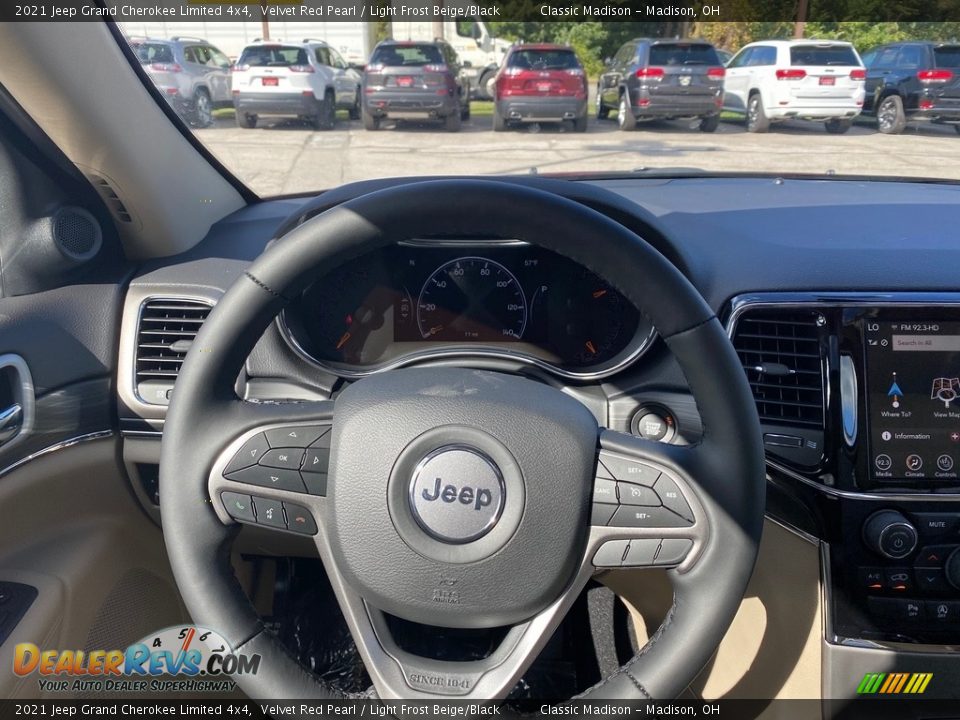2021 Jeep Grand Cherokee Limited 4x4 Velvet Red Pearl / Light Frost Beige/Black Photo #5