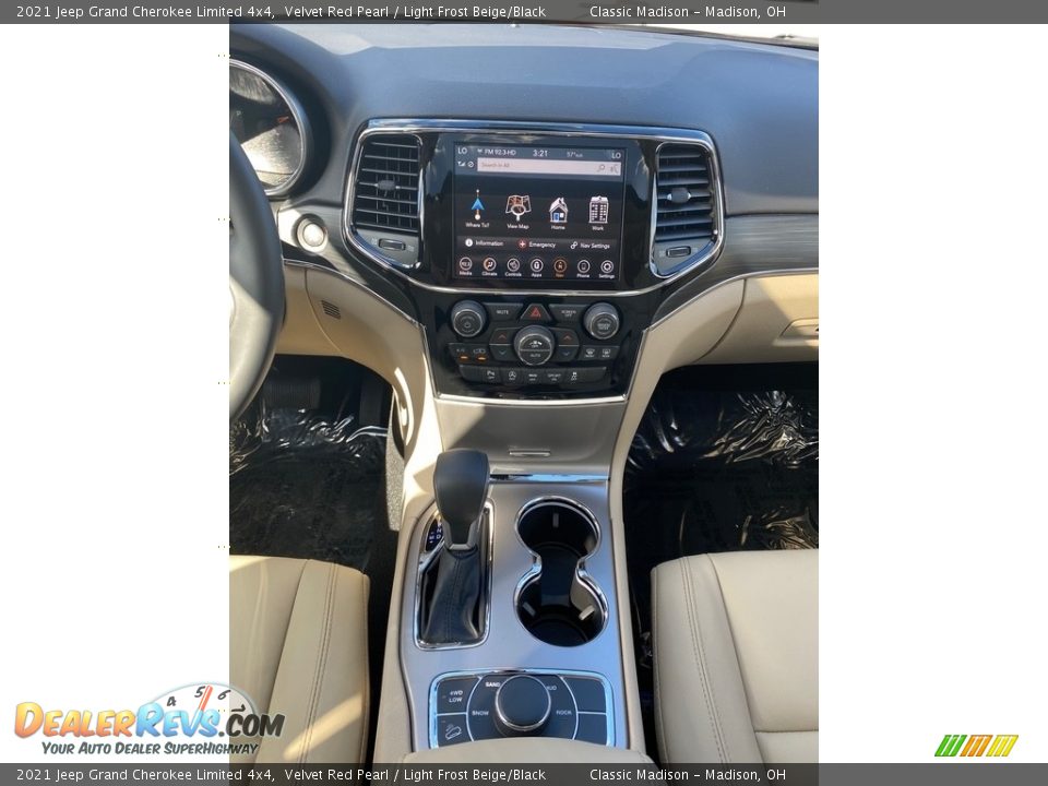 2021 Jeep Grand Cherokee Limited 4x4 Velvet Red Pearl / Light Frost Beige/Black Photo #6