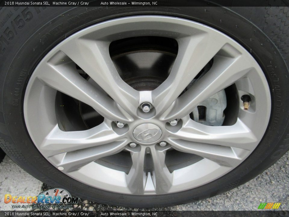 2018 Hyundai Sonata SEL Machine Gray / Gray Photo #7
