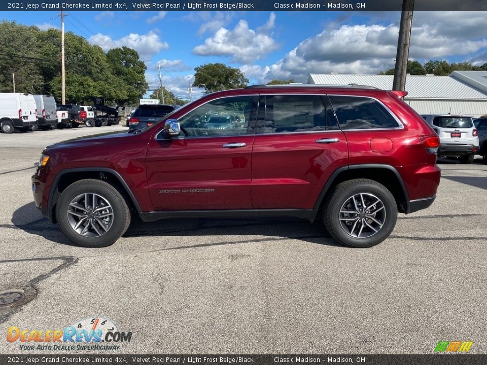 2021 Jeep Grand Cherokee Limited 4x4 Velvet Red Pearl / Light Frost Beige/Black Photo #8
