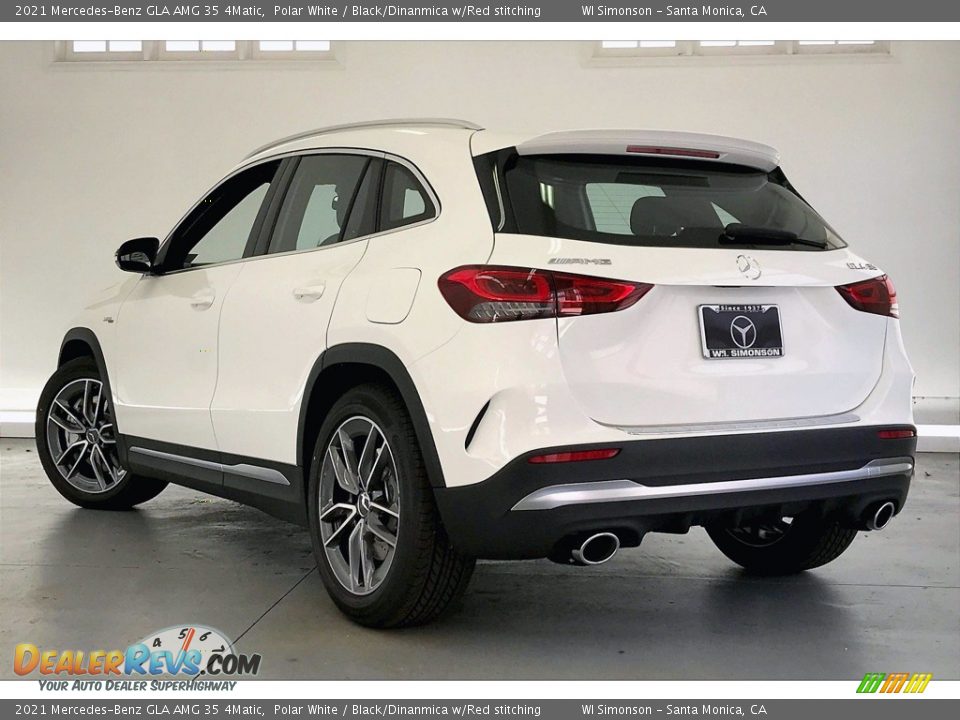 2021 Mercedes-Benz GLA AMG 35 4Matic Polar White / Black/Dinanmica w/Red stitching Photo #2