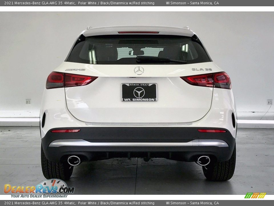 2021 Mercedes-Benz GLA AMG 35 4Matic Polar White / Black/Dinanmica w/Red stitching Photo #3