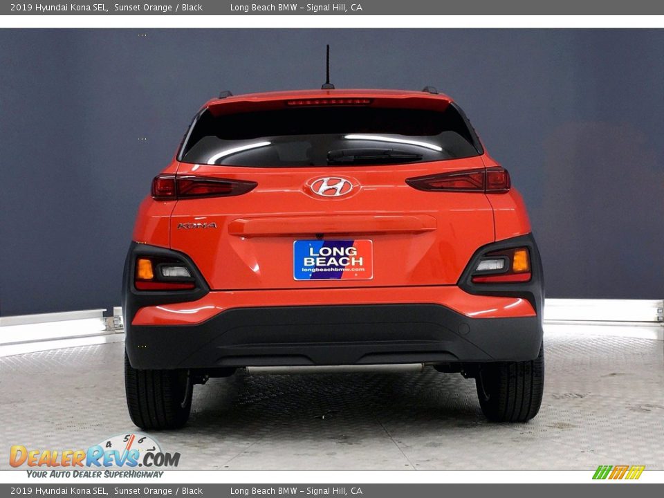 2019 Hyundai Kona SEL Sunset Orange / Black Photo #3