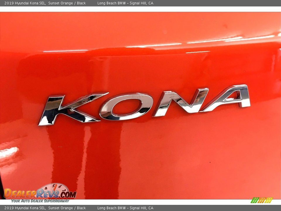 2019 Hyundai Kona SEL Sunset Orange / Black Photo #7