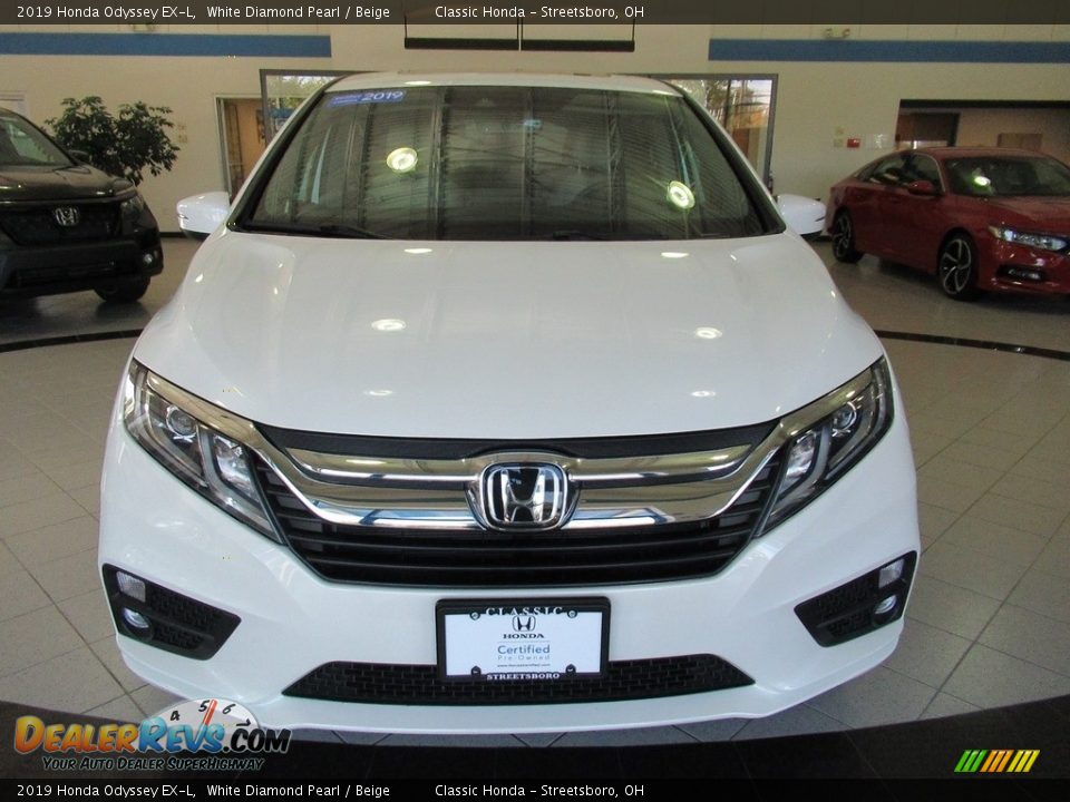 2019 Honda Odyssey EX-L White Diamond Pearl / Beige Photo #2