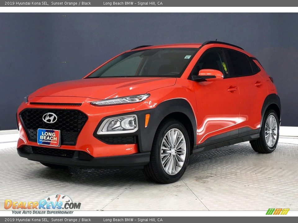 2019 Hyundai Kona SEL Sunset Orange / Black Photo #12