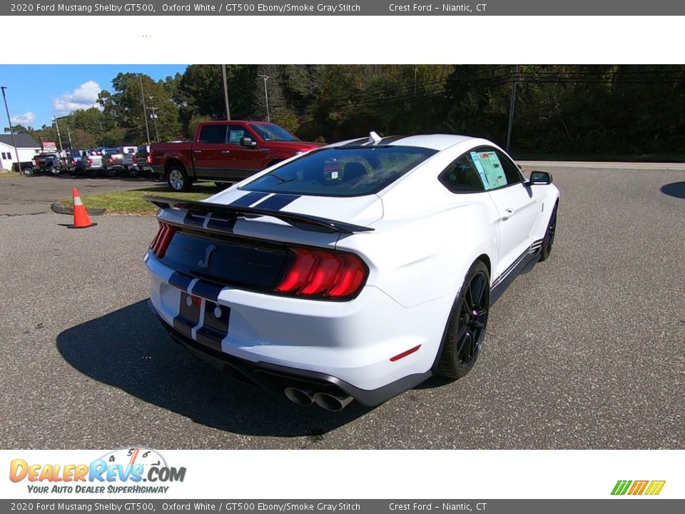 2020 Ford Mustang Shelby GT500 Oxford White / GT500 Ebony/Smoke Gray Stitch Photo #7