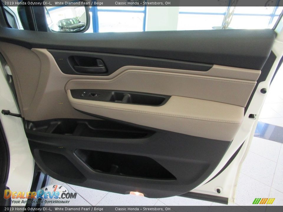 2019 Honda Odyssey EX-L White Diamond Pearl / Beige Photo #14