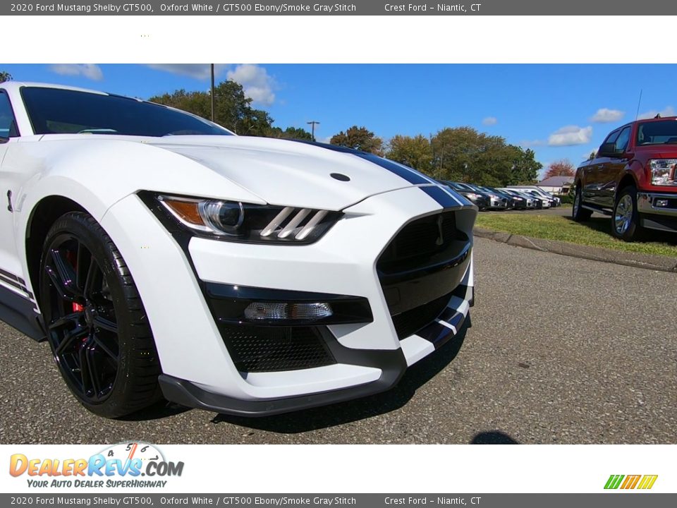 2020 Ford Mustang Shelby GT500 Oxford White / GT500 Ebony/Smoke Gray Stitch Photo #30