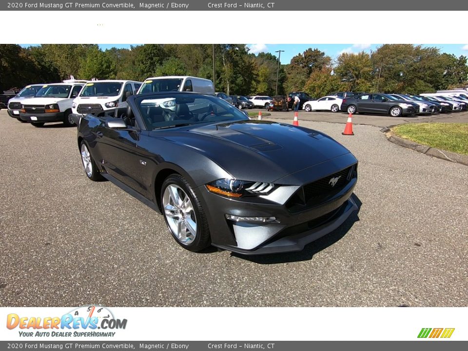 2020 Ford Mustang GT Premium Convertible Magnetic / Ebony Photo #1