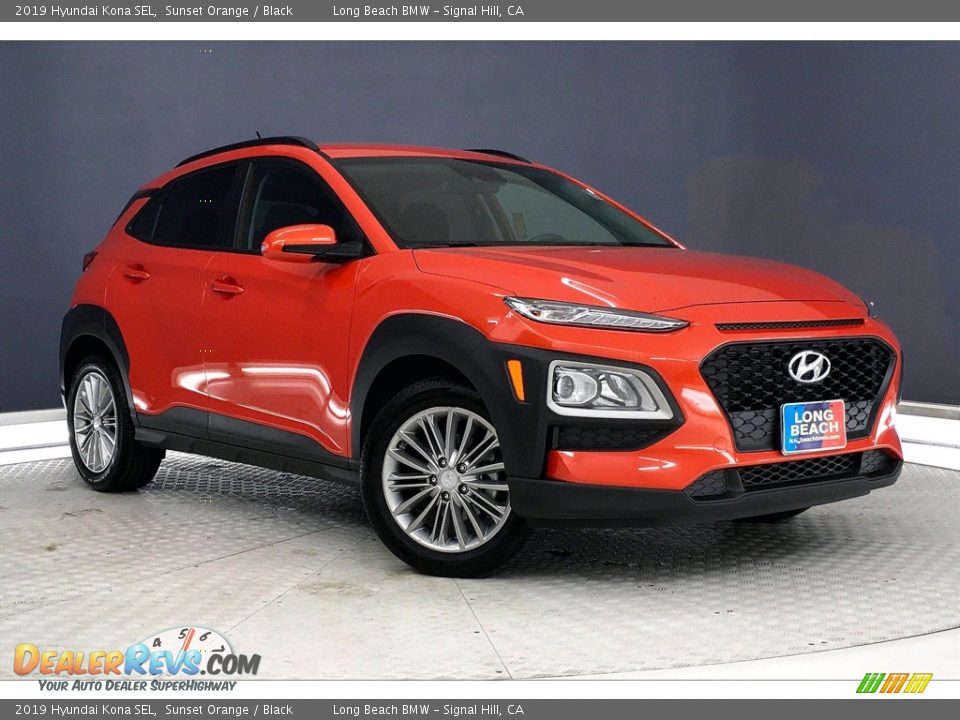 2019 Hyundai Kona SEL Sunset Orange / Black Photo #36