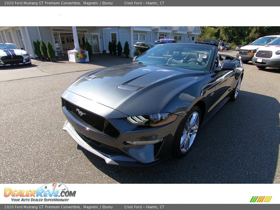2020 Ford Mustang GT Premium Convertible Magnetic / Ebony Photo #3