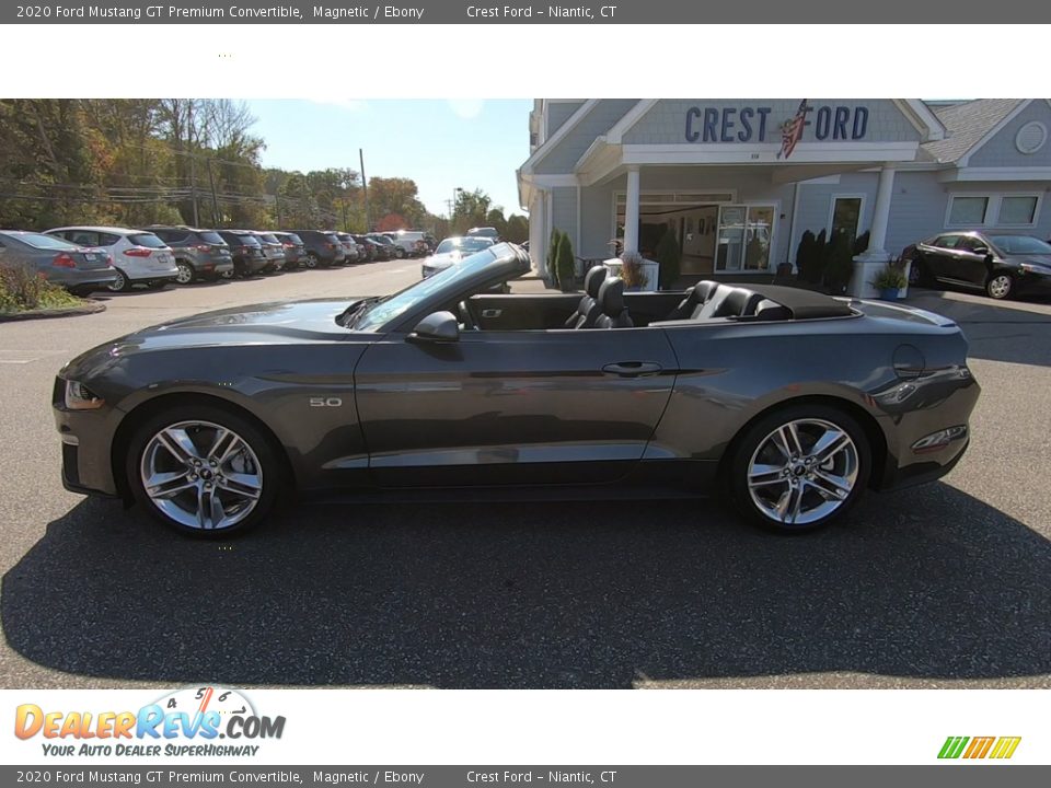 2020 Ford Mustang GT Premium Convertible Magnetic / Ebony Photo #4
